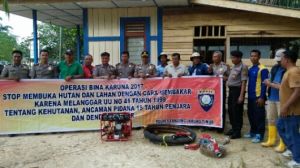 Antisipasi Karhutla, Kapolres Tanjabtim Cek Sarana dan Prasarana PT WKS