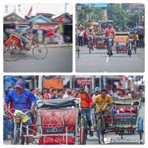 Seru...Ini Dia Suasana Lomba Balap Becak Kayuh di Kuala Tungkal