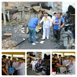 Bupati Safrial Serahkan Bantuan Korban Kebakaran