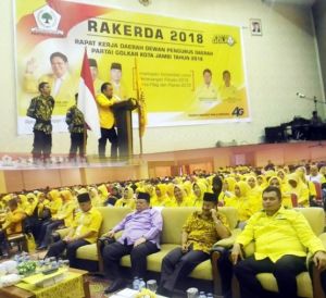 Konsolidasi di Rakerda, Golkar Kota Jambi Siap Menangkan Fasha-Maulana