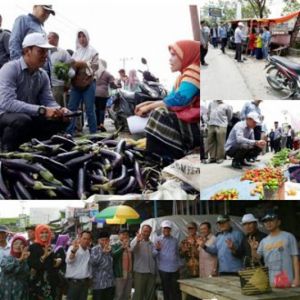 Sisir Wilayah Kayu Aro Barat, ZA-Arsal Blusukan di Pasar Bedeng Delapan