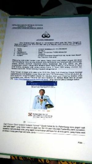 Akun Barisan Muda Sani-Izi Dilaporkan Karena Komentar ini di Facebook