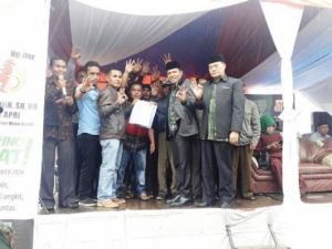 Pemuda 13 Desa Gunung Tujuh Tegaskan Siap Menangkan Zainal - Arsal