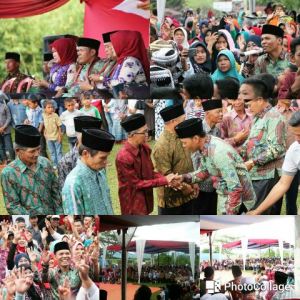 Ribuan Massa di Semerah Sambut ZA-Arsal, Tokoh Tanco : Ado Uhang Kito, Piyo Milih Uhang Lain