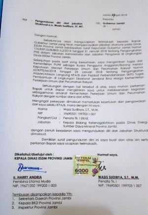 BREAKING NEWS: Wasis Sudibyo Mundur Dari Kabid Tenaga Listrik