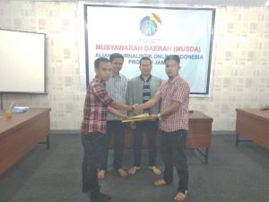 Arman Mandaloni Pimpin Aliansi Jurnalis Online Provinsi Jambi   