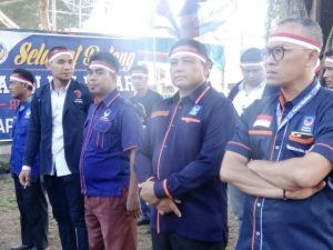 Kenakan Ikat Kepala Merah Putih, DPW Nasdem Apel Siaga Nasional Sikapi Aksi Terorisme 