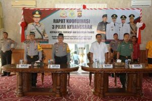 Rakor Tiga Pilar Kebagsaan di Tanjabtim, Kapolda Jambi: Siskamling Mata dan Telinga Kita Bersama