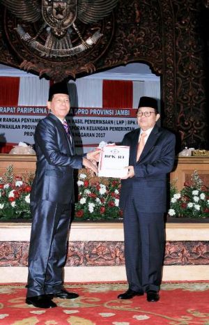 Mantap...Pemprov Jambi Meraih Opini WTP untuk Keenam Kalinya   