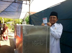 Pilwako, Fachrori Mencoblos di TPS dekat Rumah Pribadi Fasha