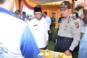 Fachrori, Irwasda Polda dan Danrem 042/Gapu Pantau Pencoblosan Pilwako