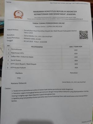 Zainal-Arsal Pastikan Gugat Hasil Pilkada ke MK