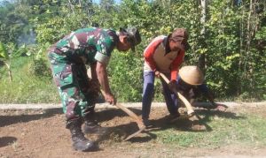 Penyiapan Lapangan Dalam Rangka Pembukaan TMMD ke-102