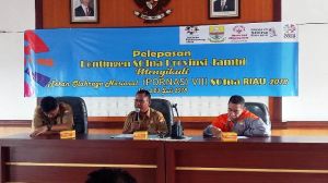 Wahyudin Lepas Kontingen Disabilitas Jambi yang akan Bertanding di Provinsi Riau   