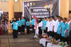 Diskepora Provinsi Jambi Gelar Festival Baris-berbaris bagi Pelajar Tingkat SMA/SMK