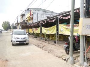 Nah, Oknum kontraktor di Jalan Hayam Wuruk Kecamatan Jelutung Kota Jambi Dilaporkan ke Polisi