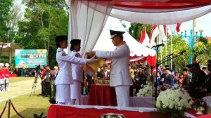 Pimpin Upacara 17 Agustus, Fasha Berharap Dukungan Masyarakat Untuk Periode Selanjutnya