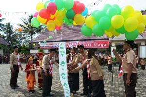450 Siswa Ikuti Pesta Siaga Gebyar HUT Pramuka ke 57 di Batanghari