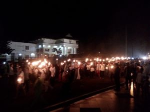Ribuan Masyarakat Ikuti Pawai Obor Sambut Tahun Baru Islam 