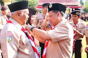 Peringati Hari Pramuka ke-57, Gelar Apel Besar di Halaman Kantor Bupati Merangin