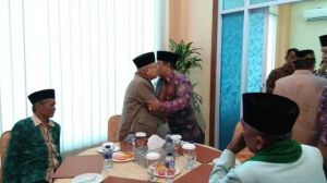 Tiba di Jambi, Ma’ruf Amin Disambut Hangat Fachrori   