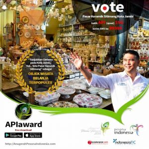 Masuk Nominasi Nasional, Wali Kota Fasha Ajak Warga Jambi Dukung Pasar Keramik Sitimang