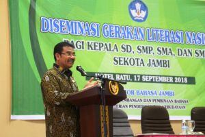 Hadapi Globalisasi Dengan Kompetensi, SAH Minta Kegiatan Literasi Di Jambi Memiliki Pedoman