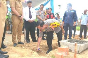 Kapolda Jambi Lakukan Peletakan Batu Pertama Pembangunan Perumahan Bhayangkara