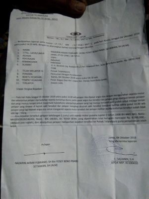 Diparkir di Parkiran Angso Duo, Motor Akbar Lenyap