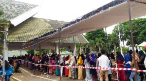 Begini Suasana Antrian Ikuti Audisi Liga Dangdut Indonesia 2 di GOS Kotabaru Jambi