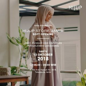  Besok HIJUP Store Resmi Hadir di Jambi,  Jangan Lewatkan Penawaran Khusus di Soft Opening