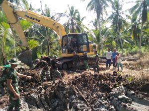 Program TMMD di Desa Pangkal Duri Buka Akses Jalan,  Warga: Kami Mudah Keluarkan Hasil Kebun