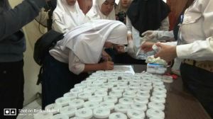 Ratusan Siswa SMPN Kota Jambi Tes Urine Narkoba