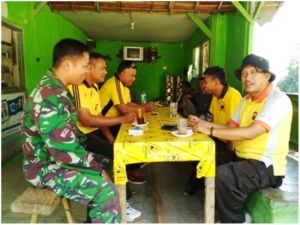 Sebelum ke Lokasi TNI dan Polri Sempatkan Ngopi Bareng