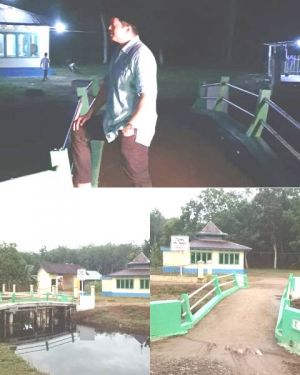 Ihsan Reses di Rantau Rasau, Cek  Bantuan Jembatan Penghubung ke Mesjid
