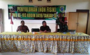 Satgas TMMD ke- 103 Kodim 0419/Tanjab  Undang BPN Sosialisasi Cara Pembuatan Sertifikat