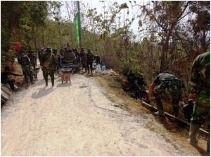 Memasuki Tahap Akhir Satgas TMMD Terus Lakukan Pekerjaan