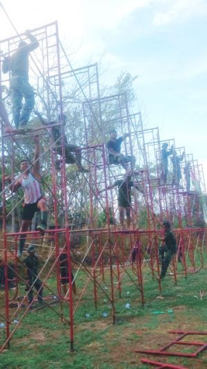 Sibuk Lakukan Persiapan Jelang Upacara Pembukaan TMMD