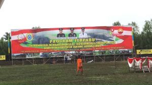 Kodim 0419/Tanjab Percantik Lokasi Upacara, H-1 Penutupan TMMD Ke 103
