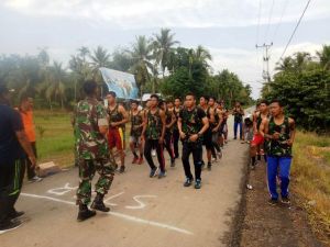 Koramil Nipah Panjang Adakan Lomba Maraton, Lalui Jalan Raya dan Alam Bebas