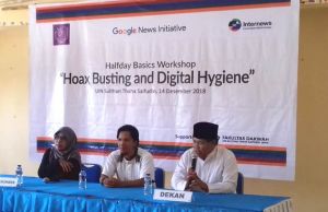 AJI Kota Jambi Gelar Halfday Basic Workshop Hoax Busting and Digital Hygiene