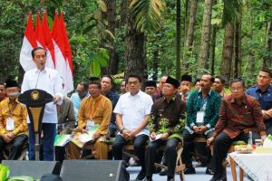 Wabup Tanjab Barat Hadiri Penyerahan SK Perhutanan Sosial Oleh Presiden Jokowi   