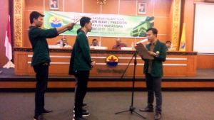 Hadir di Pelantikan Prsiden dan Wapres BEM Unbari, Ketua HMI: Semoga Amanah   