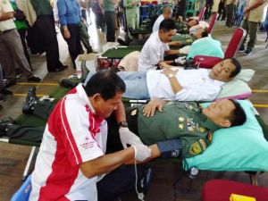 Korem 042/Gapu Gelar Donor Darah, Danrem: Biar Sah Menyatu dengan Masyarakat Jambi
