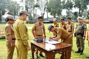 Kepala OPD Tandatangani Perjanjian Kinerja dengan Wali Kota Jambi
