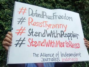 AJI Mengutuk Penangkapan Jurnalis Filipina Maria Ressa   