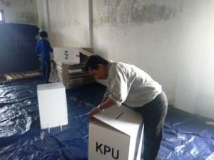 Kotak Suara Mulai Dirakit, KPU Kota Jambi Kesulitan Cari Tempat Luas