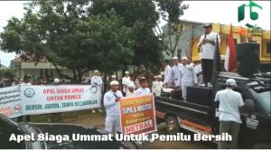 VIDEO: Apel Siaga Umat di Kantor KPU Provinsi Jambi