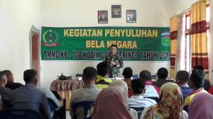 Satgas TMMD ke-104 Kodim 0417/Kerinci Berikan Penyuluhan Bela Negara 