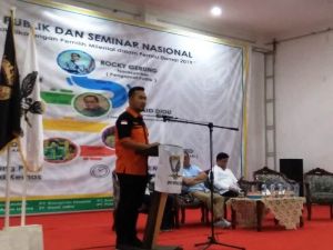 DPW Kamsri Sukses Gelar Seminar Nasional, Revko: Kaum Milenial Harus Peduli Politik